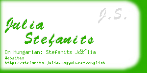 julia stefanits business card